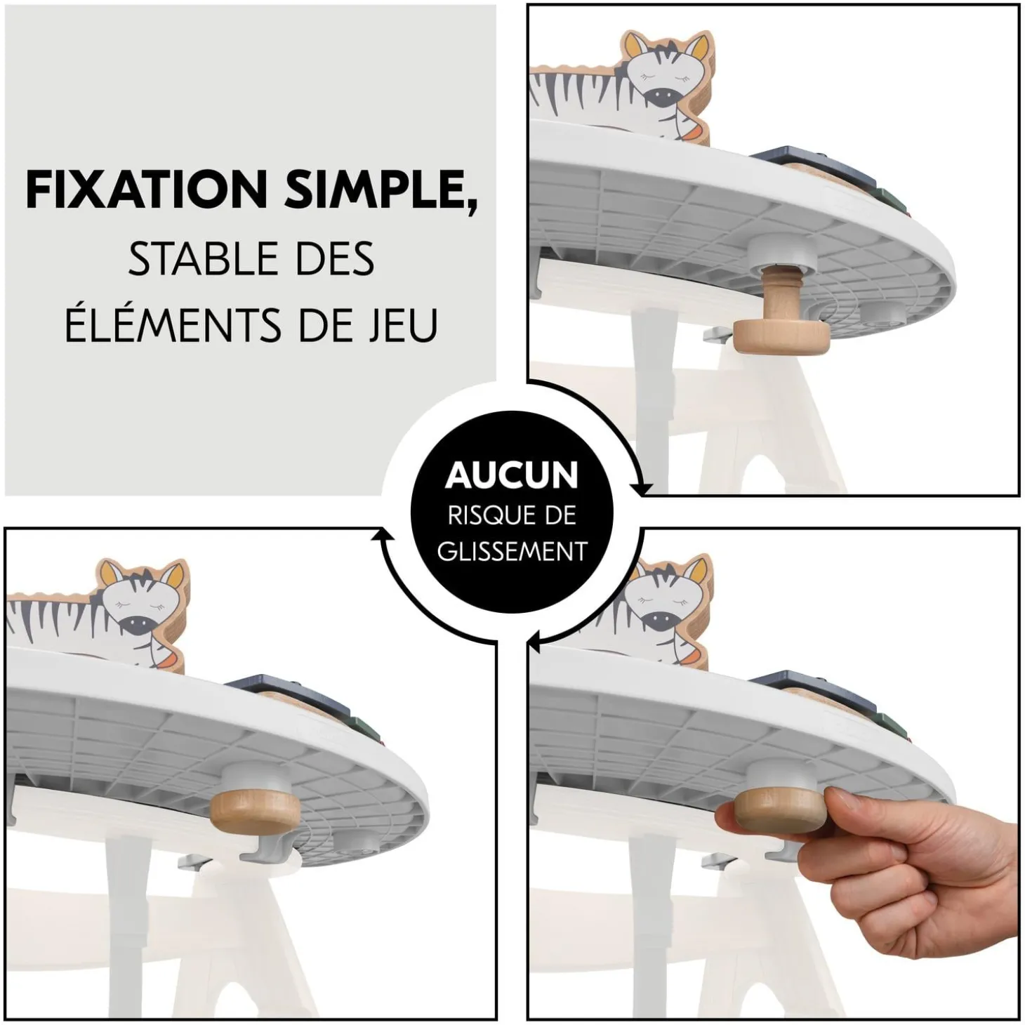 Hauck Plateau de jeu Arketa Play Tray White