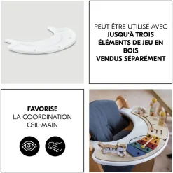 Hauck Plateau de jeux pour chaise haute Alpha+ et Beta+ White