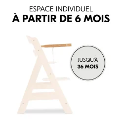 Hauck Plateau pour chaise haute Alpha Wooden Tray Natural