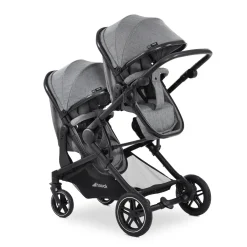 Hauck                    Poussette Double Atlantic Twin    Melange Grey
