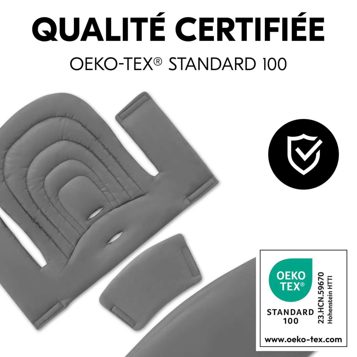 Hauck Réducteur de siège pour chaise haute bébé Dark Grey