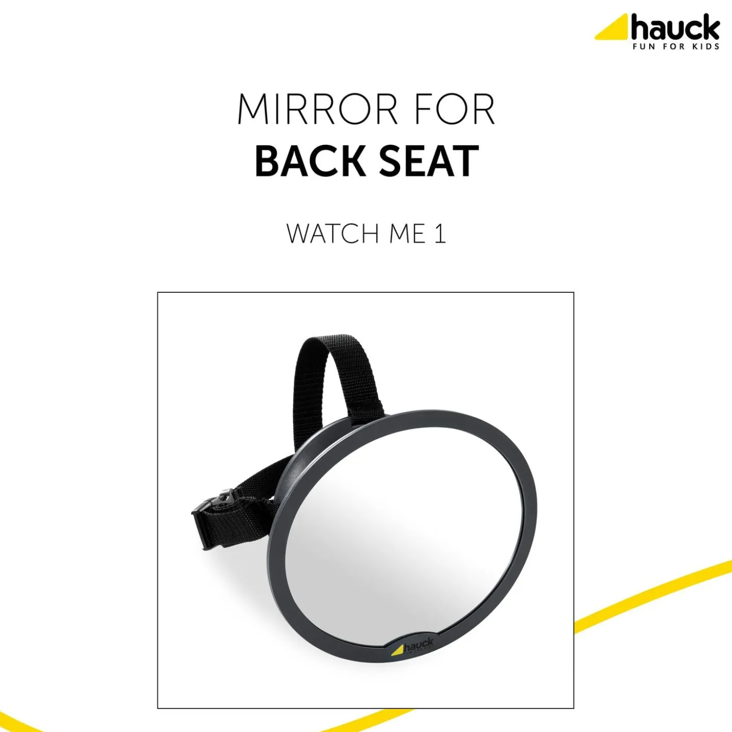 Hauck Retroviseur de voiture Watch Me 1 Noir