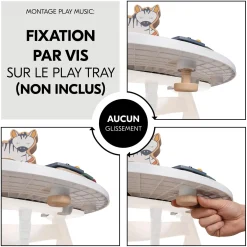 Hauck                    Table D'activité Musicale Play Music    Zebra