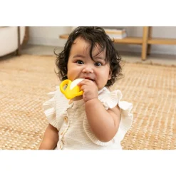 Infantino Anneau de dentition en silicone Banane Jaune