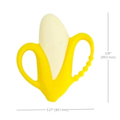 Infantino Anneau de dentition en silicone Banane Jaune