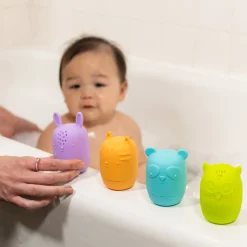 Infantino                    Arroseurs de bain nettoyables silicone    Multicolore