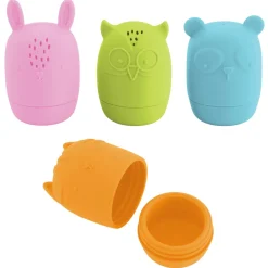 Infantino                    Arroseurs de bain nettoyables silicone    Multicolore
