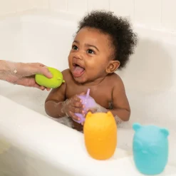 Infantino                    Arroseurs de bain nettoyables silicone    Multicolore