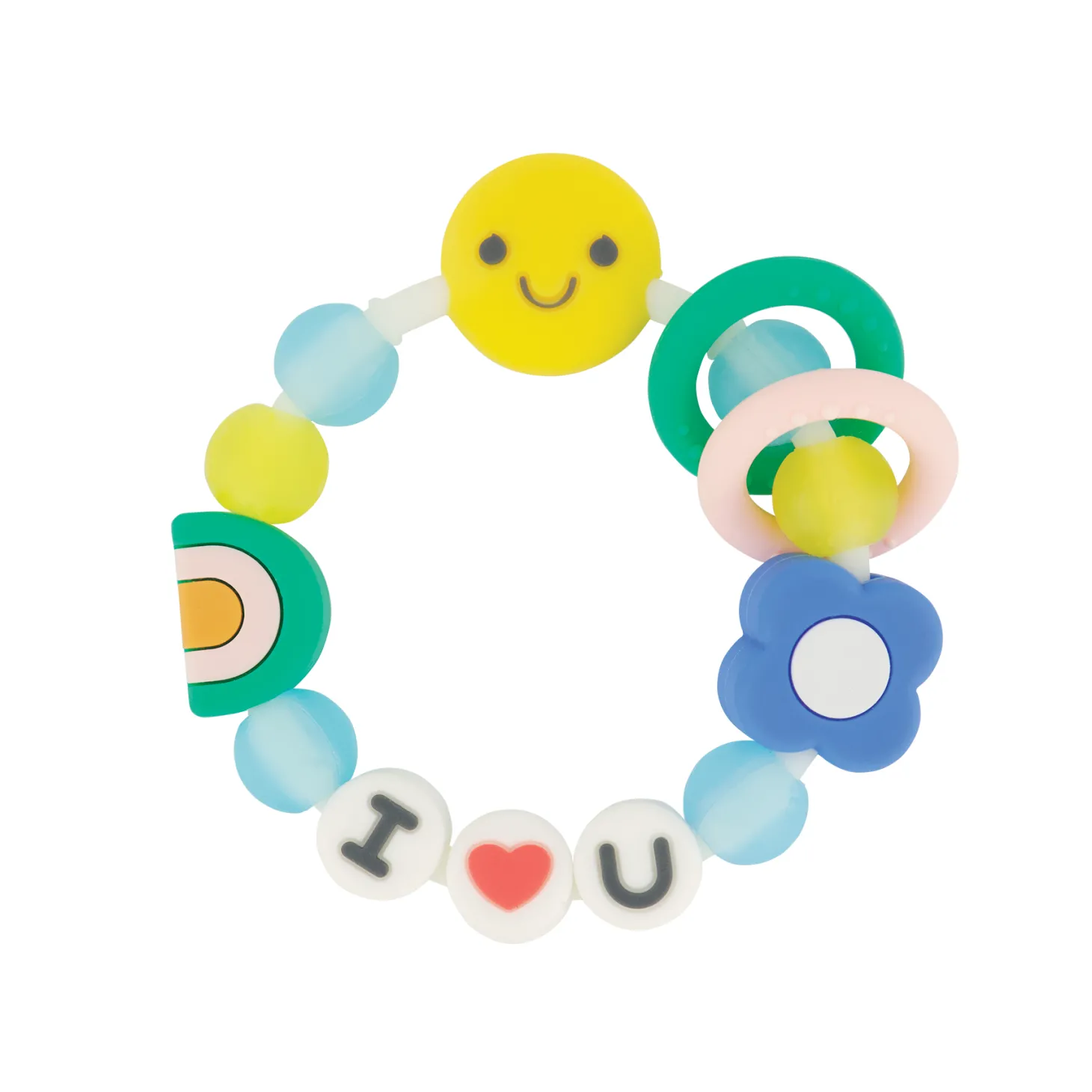 Infantino Bracelet de dentition I Love You Multicolore