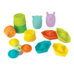 Infantino                    Coffret de Bain silicone    Multicolore