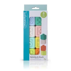 Infantino                    Cubes soft à empiler    Multicolore