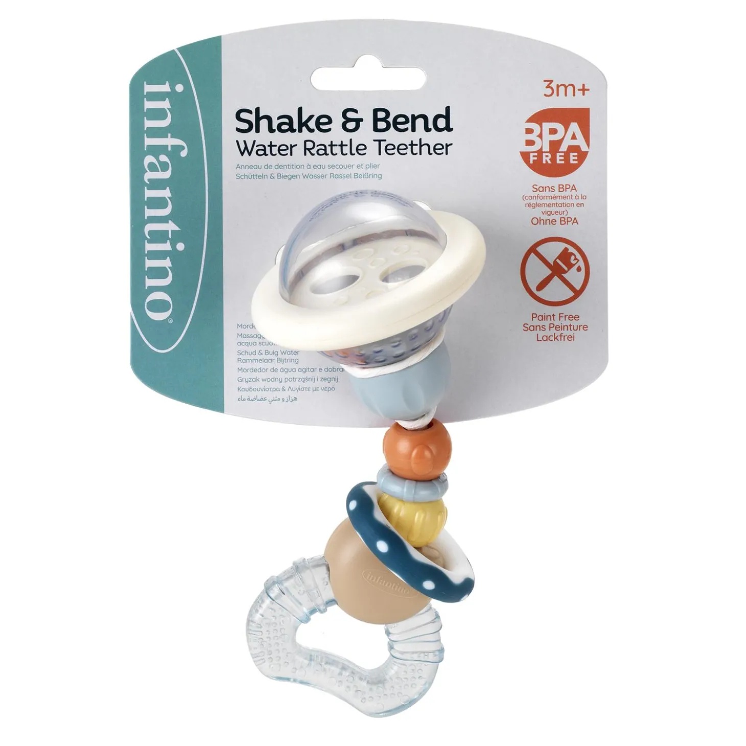 Infantino Hochet multitexturé Pastel