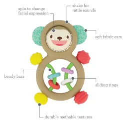 Infantino                    Mon doudou Singe sensoriel    Multicolore