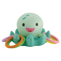 Infantino Pieuvre de bain lumineuse avec anneaux Multicolore