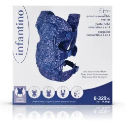 Infantino Porte bébé - Flip 4-en-1 Navy Floral