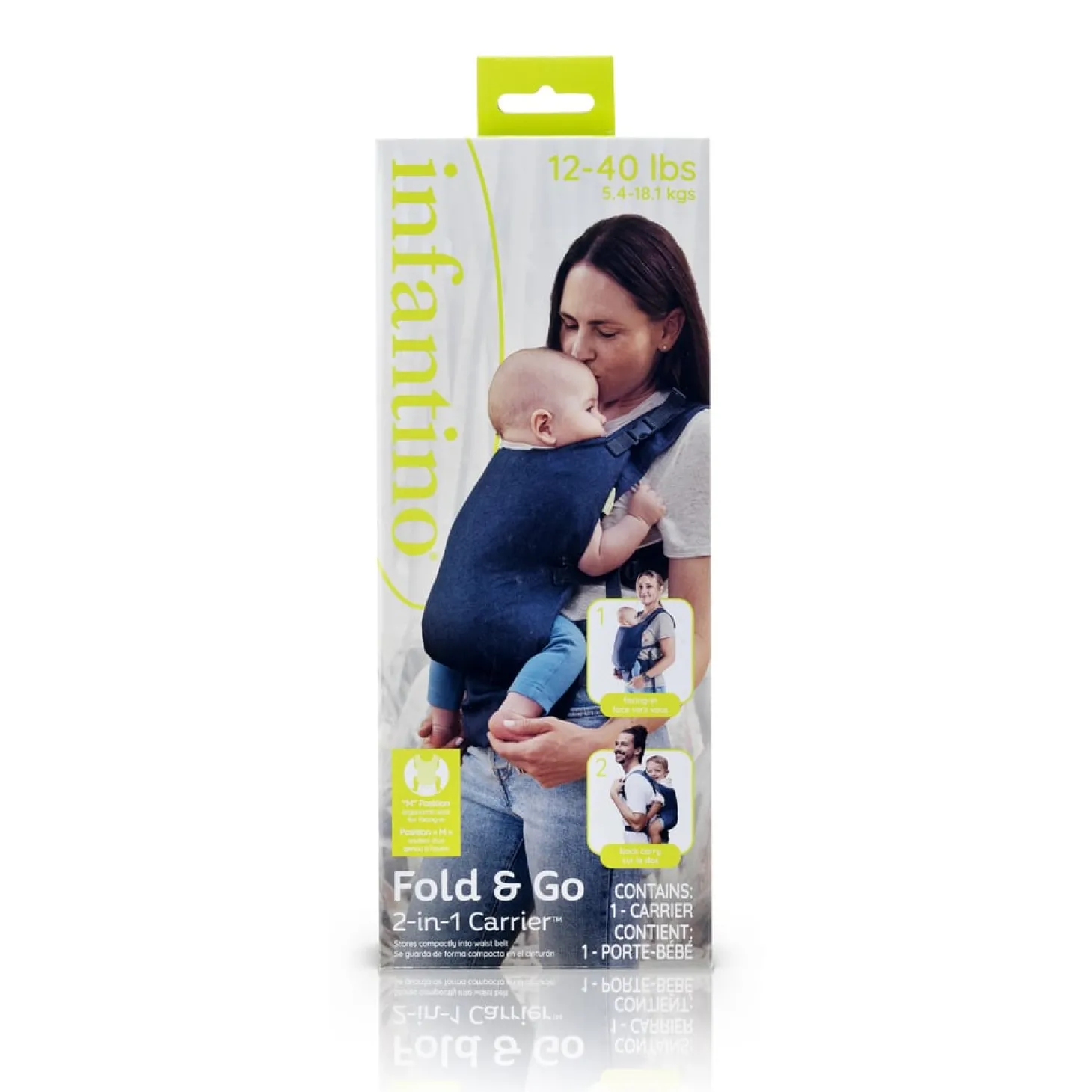 Infantino Porte bébé nomade Fold'n Go Noir
