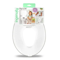 Ingenuity Réducteur de Toilette Flip & Sit Blanc