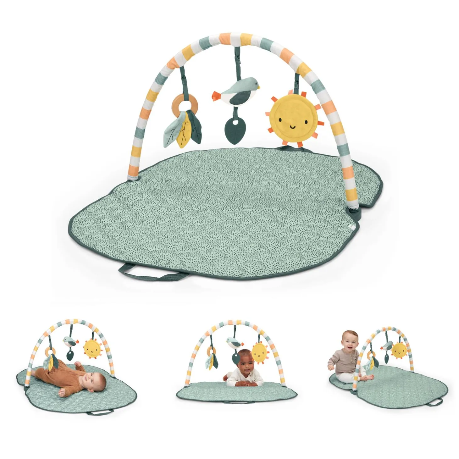 Ingenuity Tapis d'éveil pliable Sunny Nest Vert