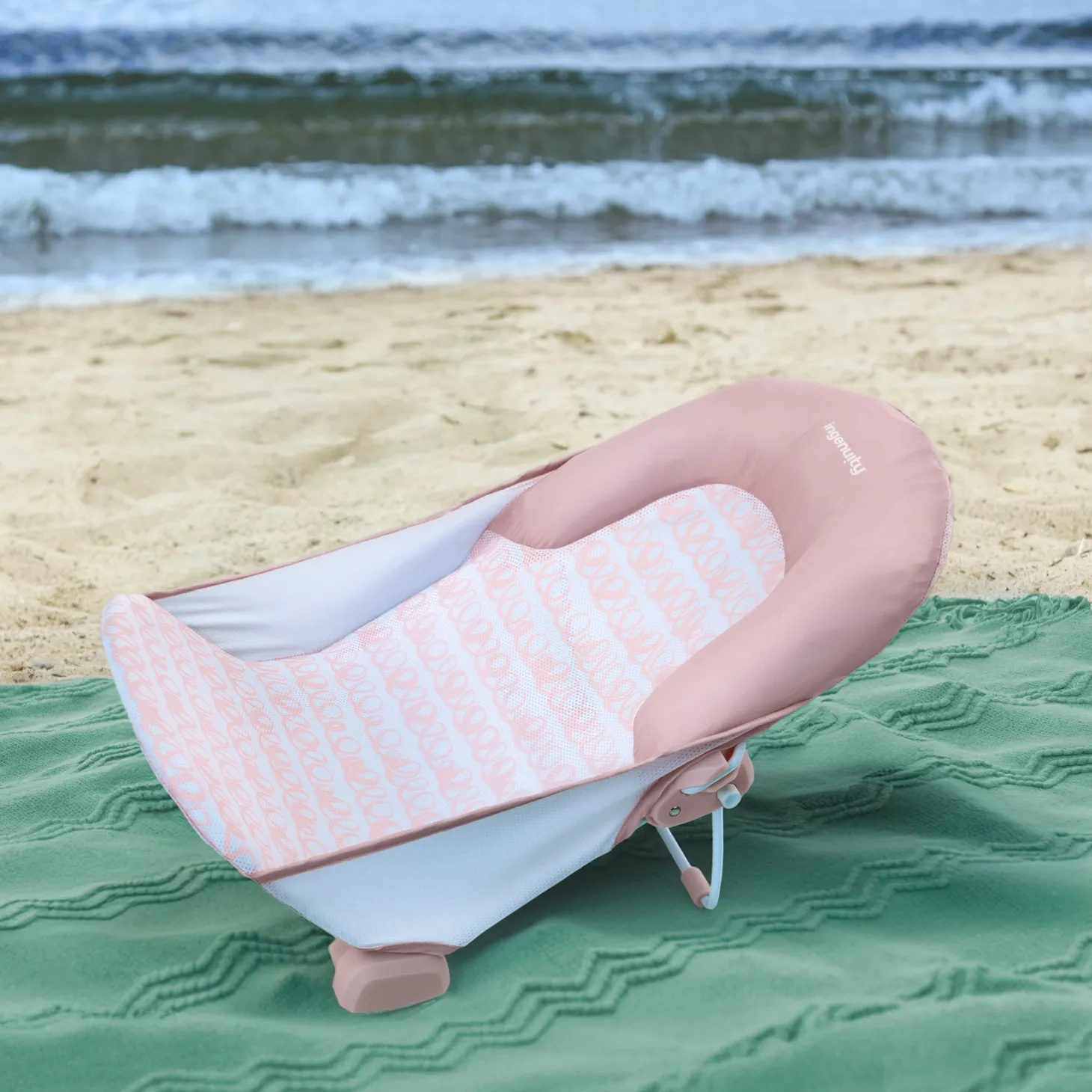 Ingenuity Transat de bain FoldAway 2-Position Rose