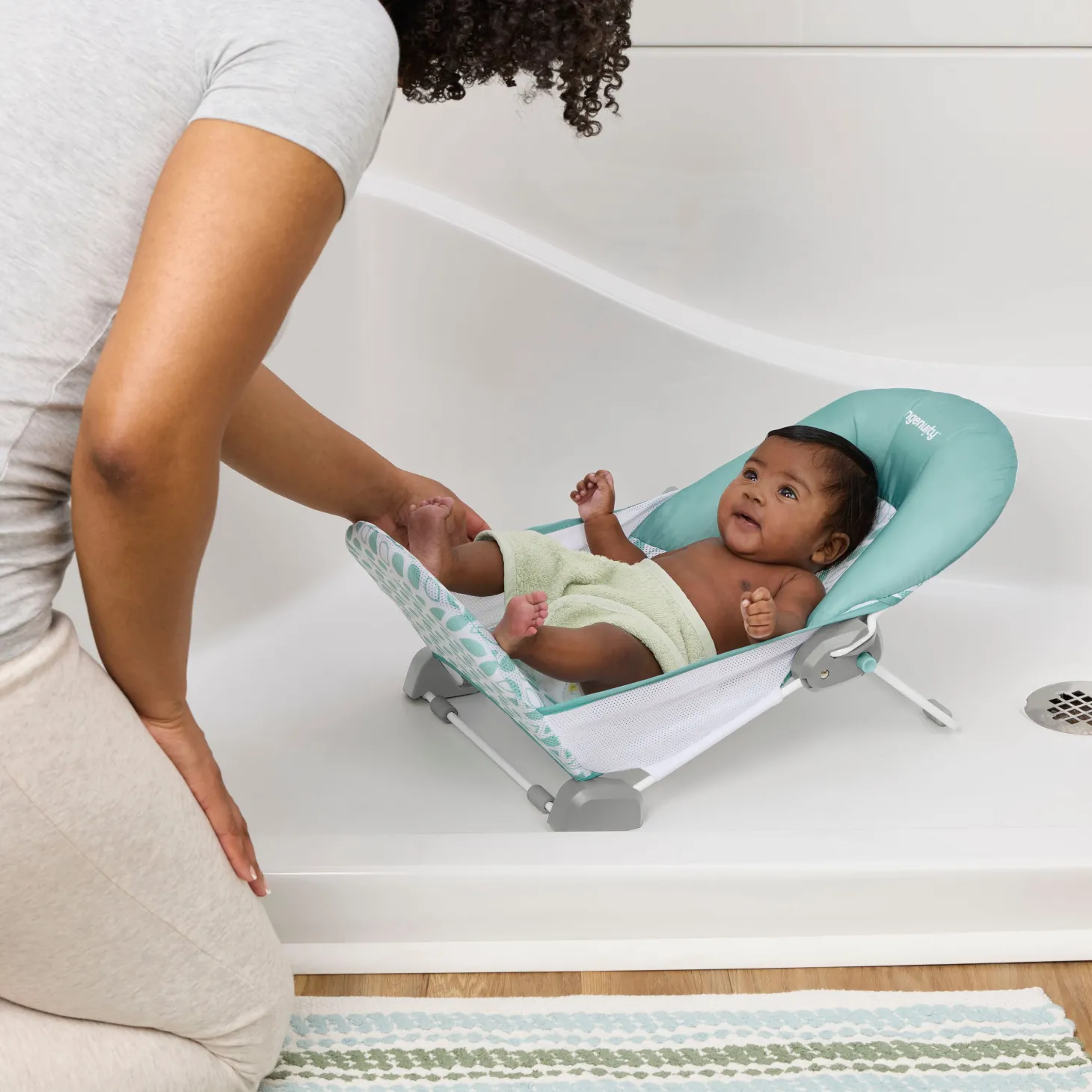 Ingenuity Transat de bain FoldAway 2-Position Vert
