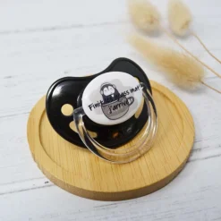 Irréversible Bijoux Sucette d'annonce physiologique - Fini les grass mat j’arrive ! Noir Et Gris 0-6 mois
