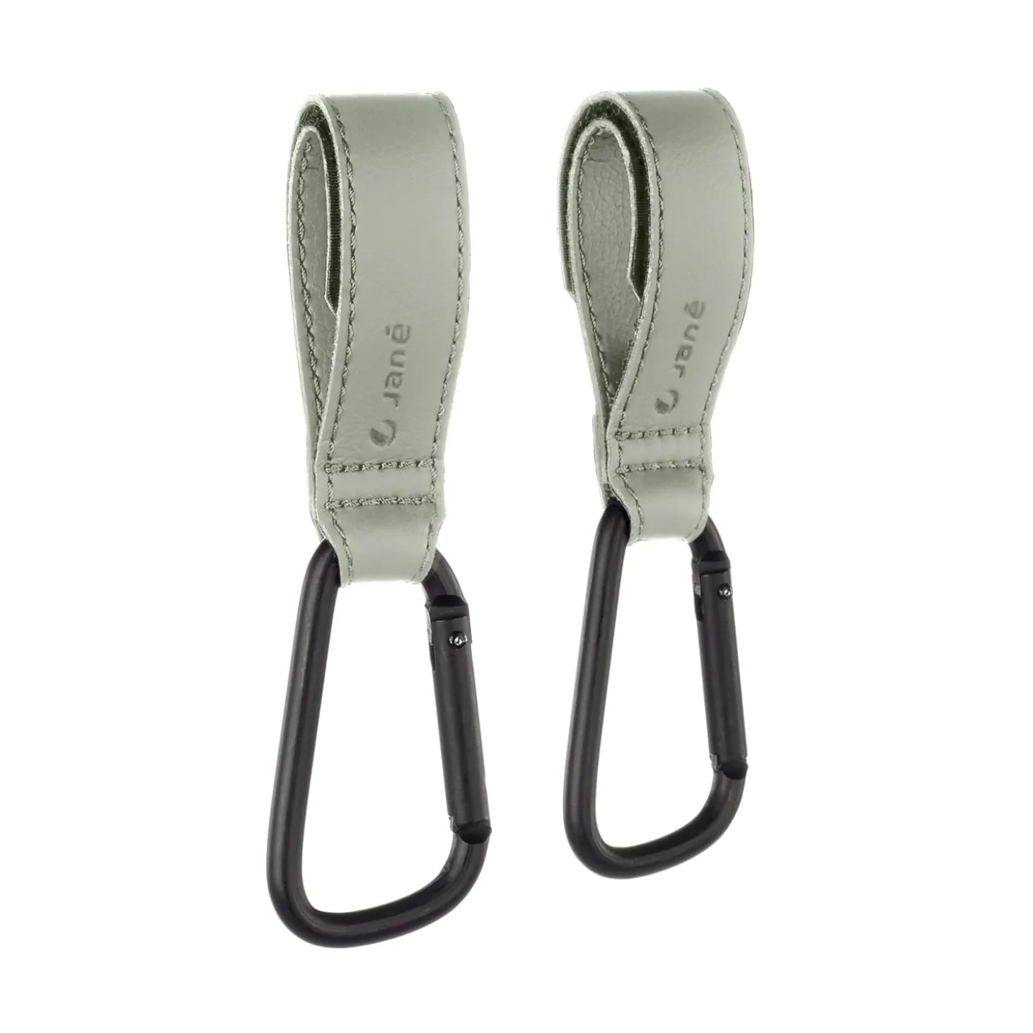 Jané Lot de 2 crochets multifonctions simili cuir Brown Leather