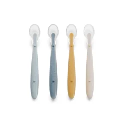 Jané                    Lot de 4 cuillères silicone    Tropic