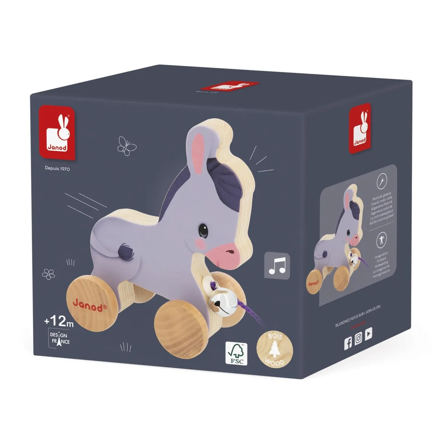 Janod Ane à Promener Ferme Gris