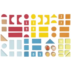 Janod                    Baril 56 Pcs Ferme    Multicolore
