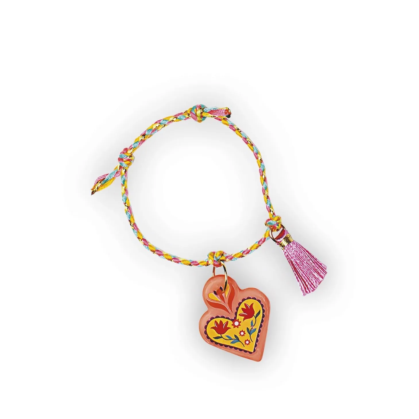 Janod 16 Bijoux Duo d'amitié à Créer Rose/Jaune/Orange