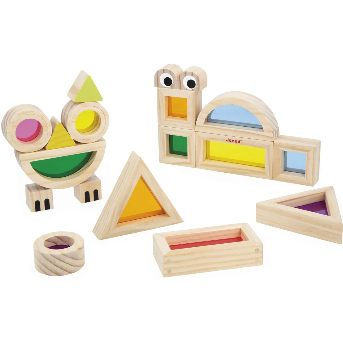 Janod Blocs Translucides Multicolore