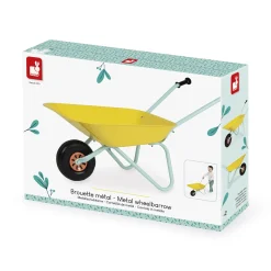 Janod                    Brouette Metal Happy Garden    Jaune