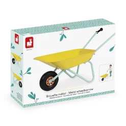 Janod Brouette Metal Happy Garden Jaune
