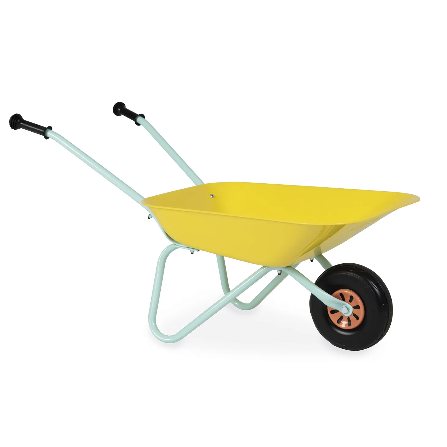 Janod Brouette Metal Happy Garden Jaune