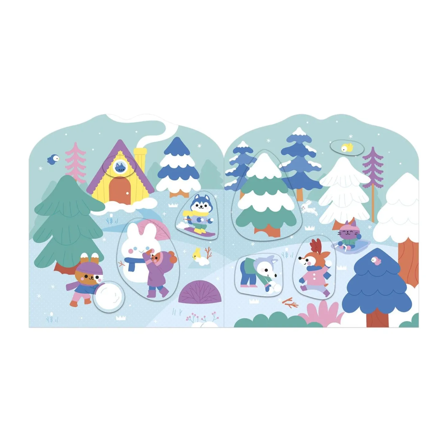 Janod Cahier de Stickers La Campagne Multicolore