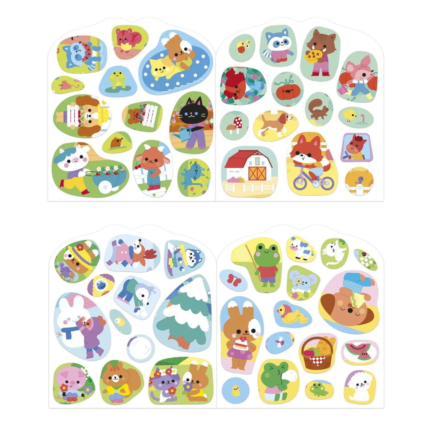 Janod Cahier de Stickers La Campagne Multicolore