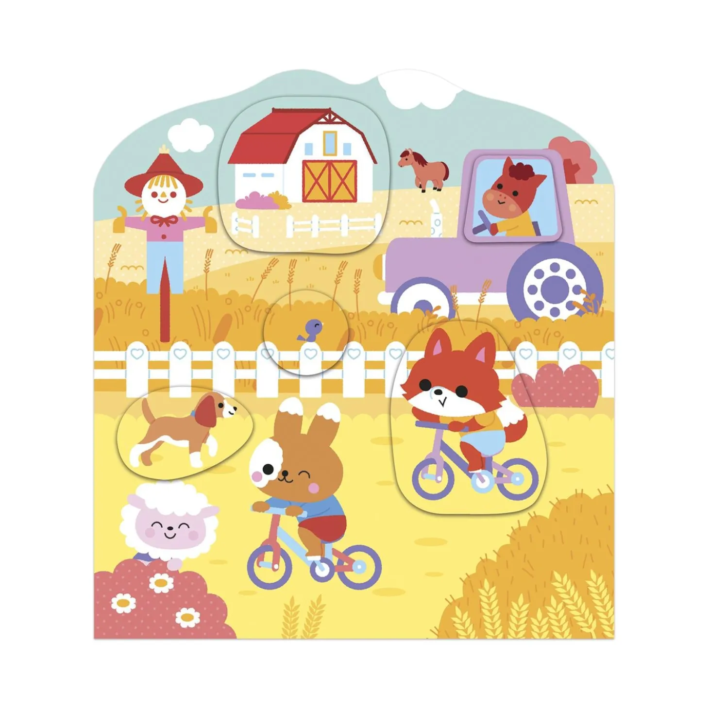 Janod Cahier de Stickers La Campagne Multicolore