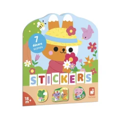 Janod Cahier de Stickers La Campagne Multicolore