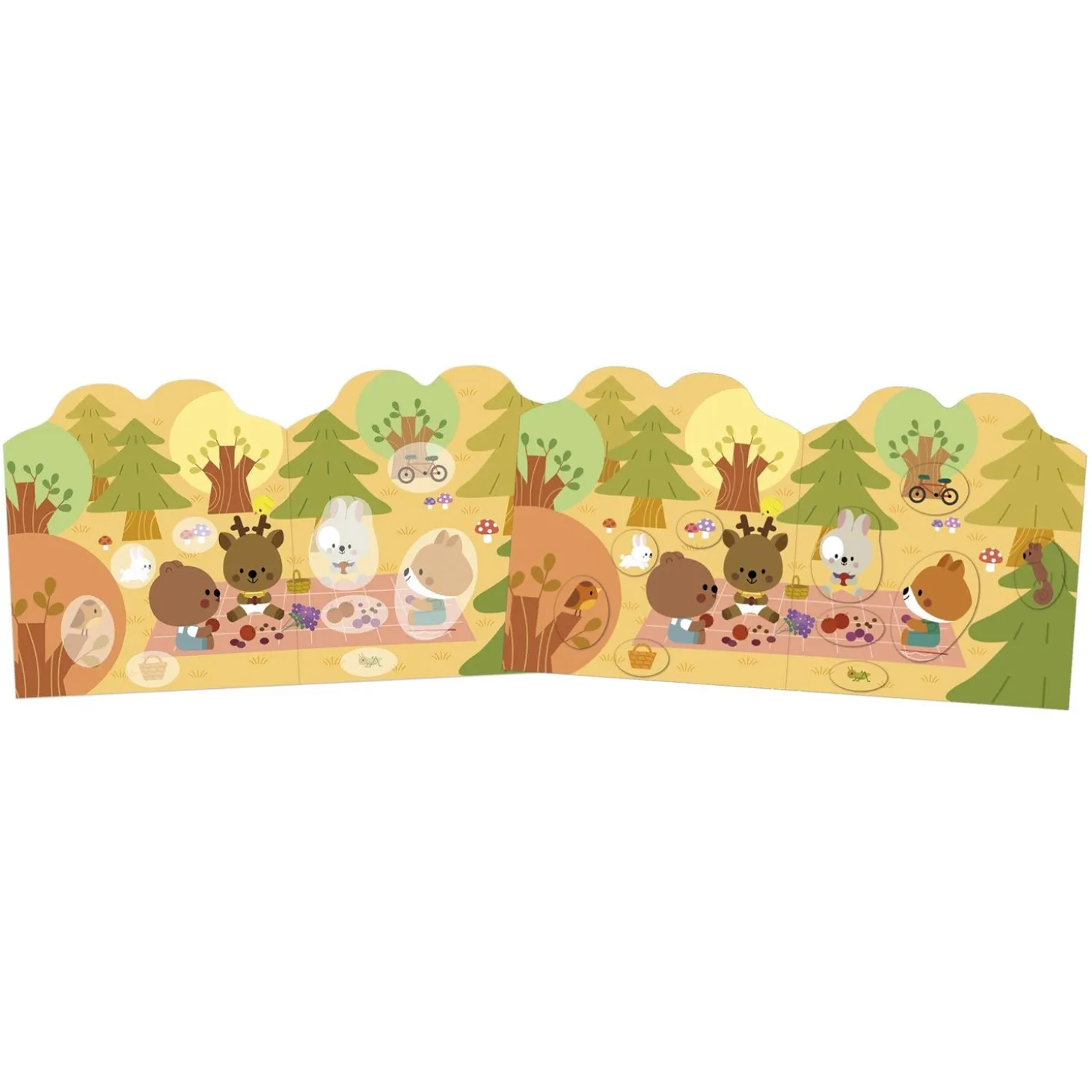 Janod Cahier de Stickers La Foret Multicolore