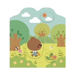Janod                    Cahier de Stickers La Foret    Multicolore