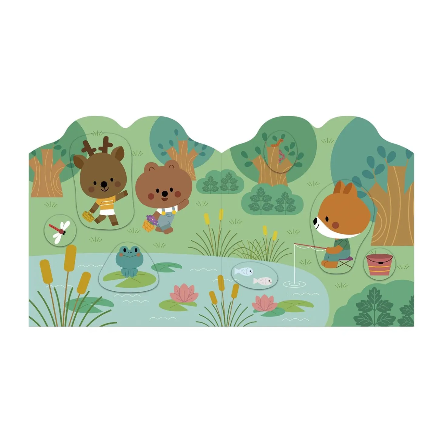 Janod Cahier de Stickers La Foret Multicolore