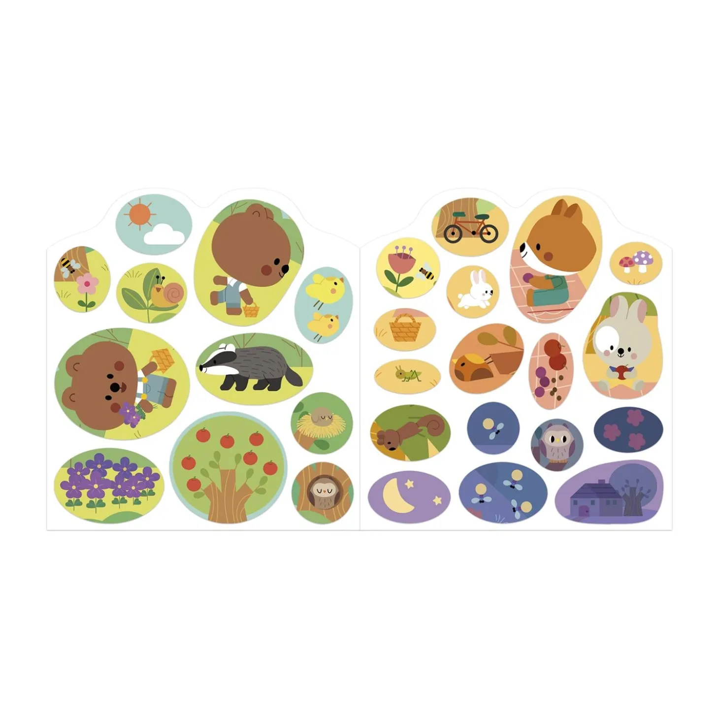 Janod Cahier de Stickers La Foret Multicolore