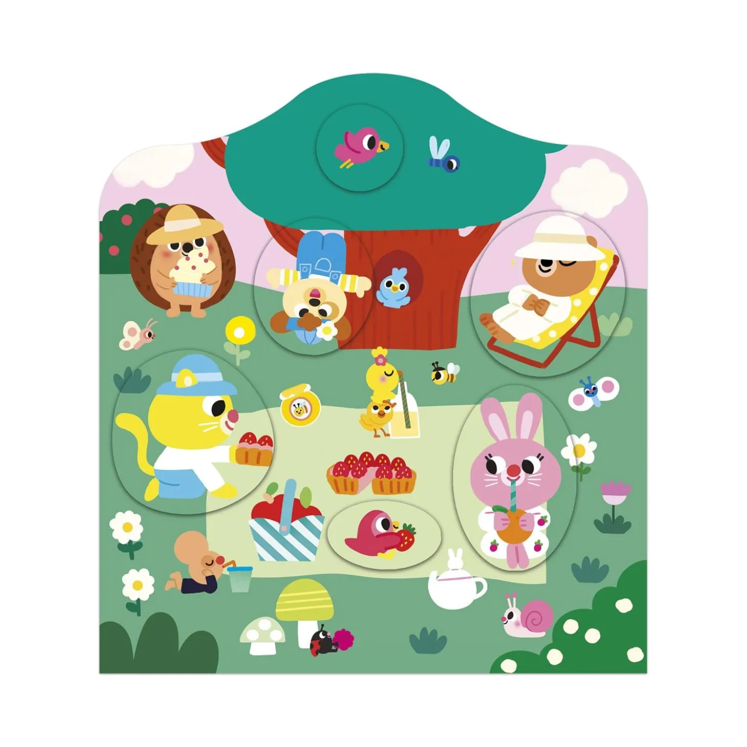 Janod Cahier de Stickers Le Jardin Multicolore