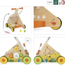Janod                    Chariot Lapin Ferme    Multicolore