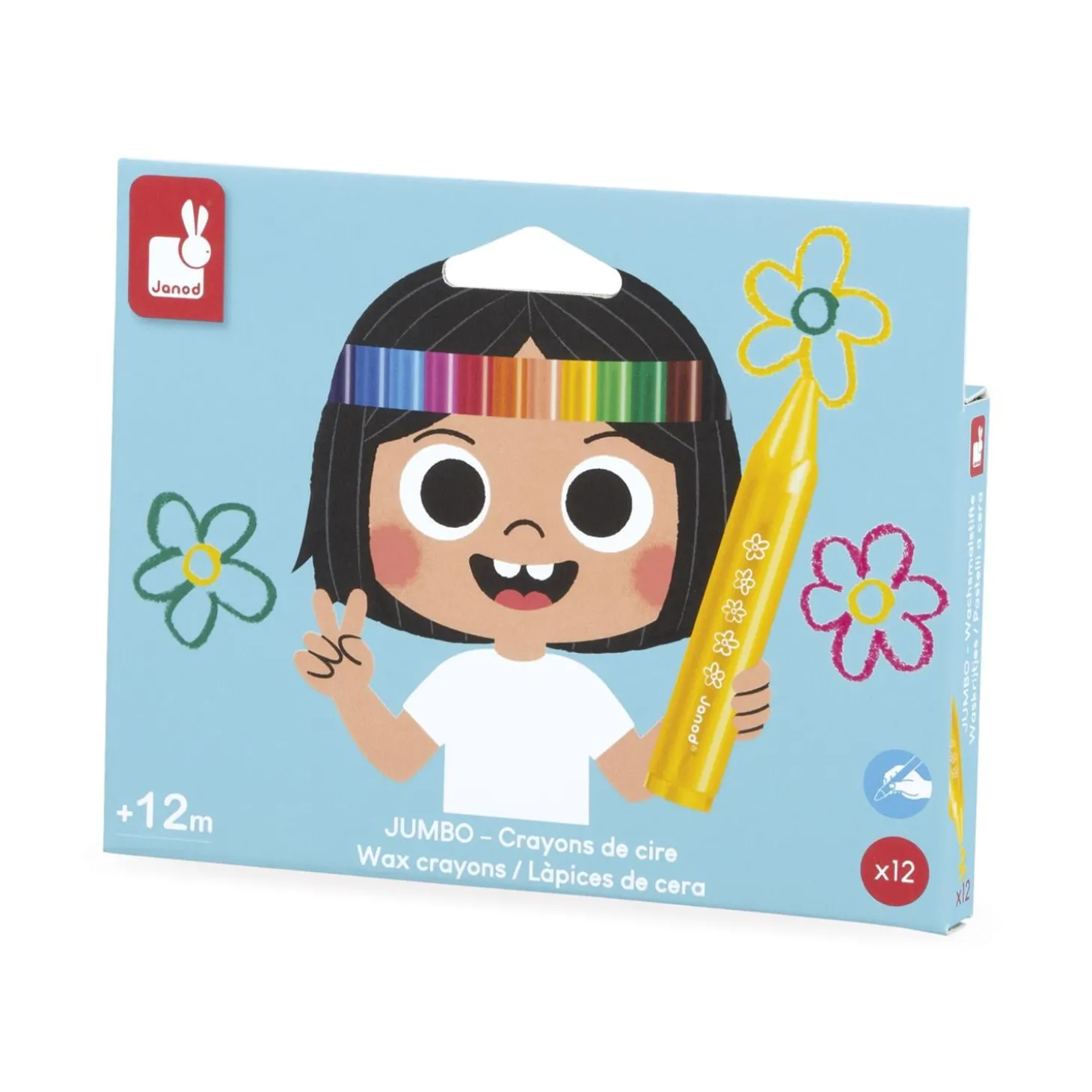 Janod Crayons de Cire Multicolore