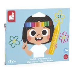 Janod Crayons de Cire Multicolore