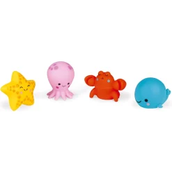 Janod 4 gicleurs de bain Les animaux de la mer