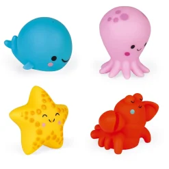 Janod                    4 gicleurs de bain Les animaux de la mer