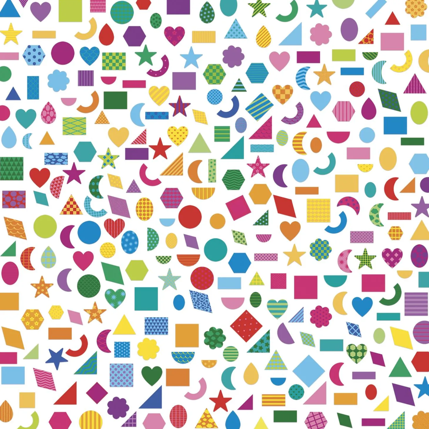 Janod 300 Gommettes Formes Géometriques Multicolore