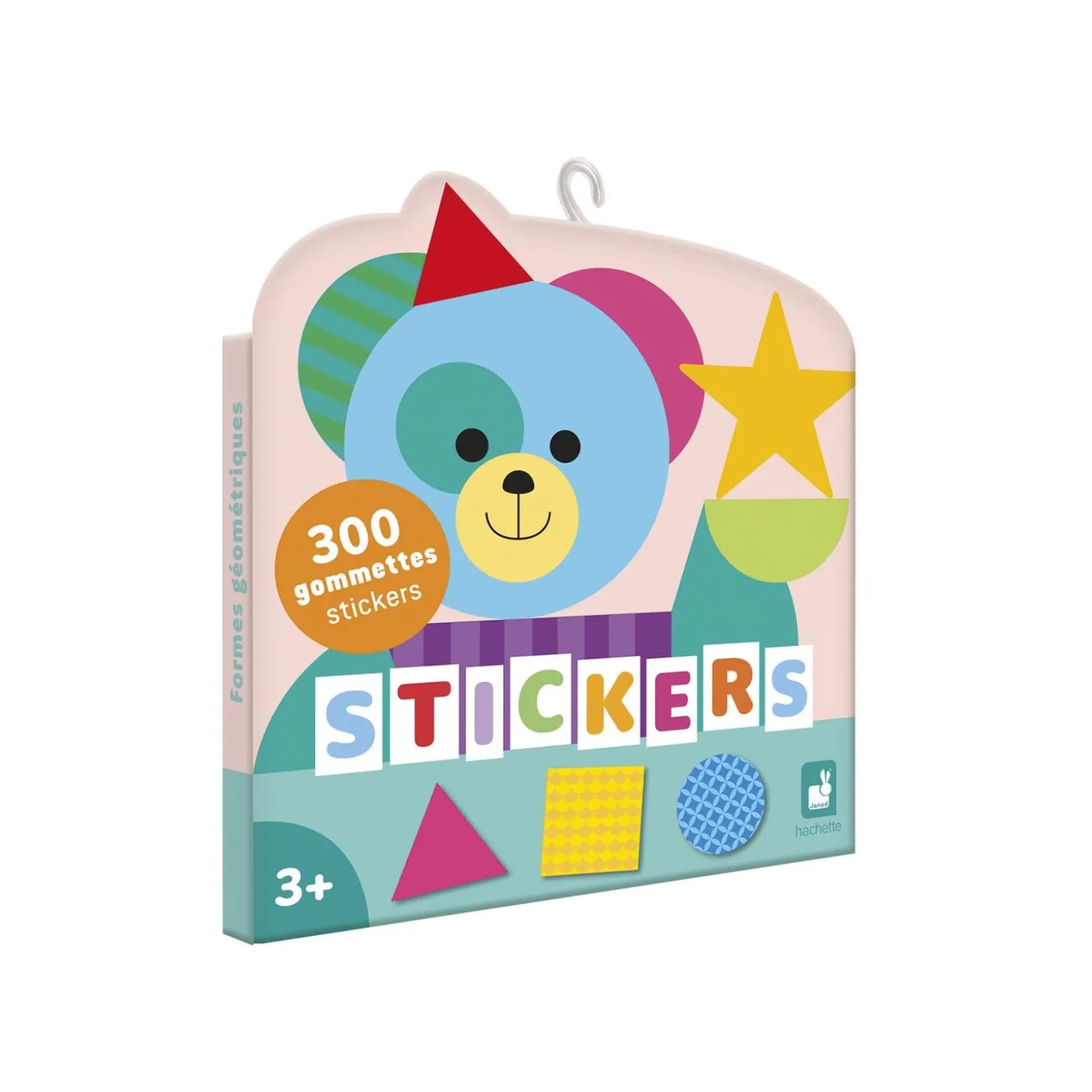 Janod 300 Gommettes Formes Géometriques Multicolore